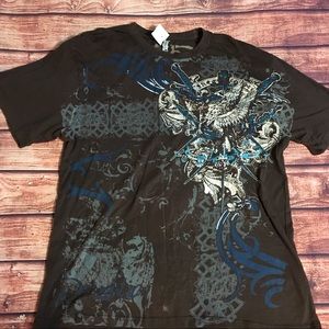 New Size Large Rebel Lord Embellished Graphic Tee